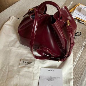 Elleme Paris - Raisin Baozi shoulder bag - Mirror Burgundy NWOT